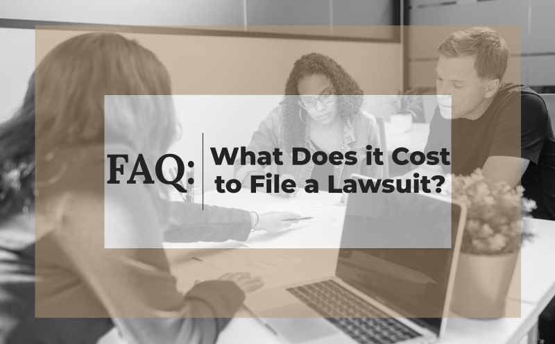 The cost of filing a lawsuit