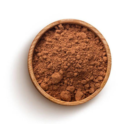A bowl of cocoa powder