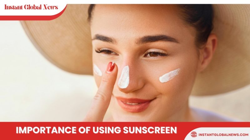 Importance of using sunscreen